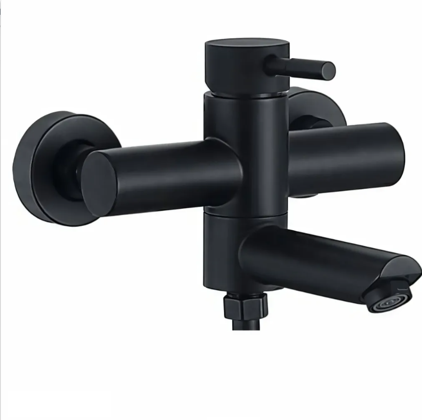 Смеситель для ванны MIXXUS SUS-009 Euro нержавеющая сталь SUS304 Черный (MI6044)