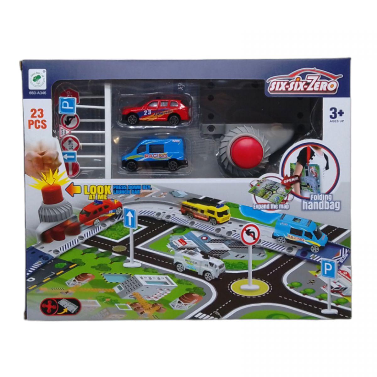 Паркинг игрушечный с ковриком City 23 дет. (230495)