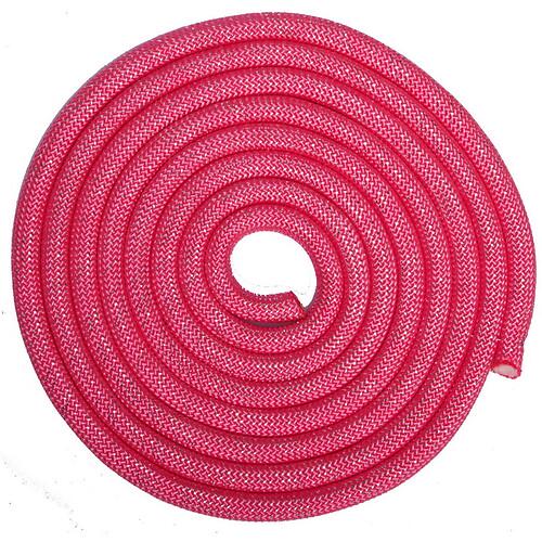 Скакалка для художньої гімнастики SP-Sport C-0371 важка з люрексом 3 м 15 мм Малиновий (32810118)