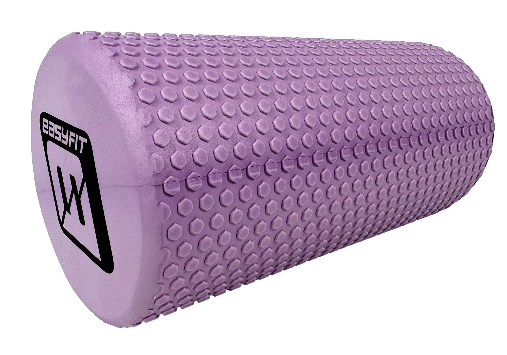 Ролик массажный EasyFit Foam Roller 30 см Сиреневый - фото 3