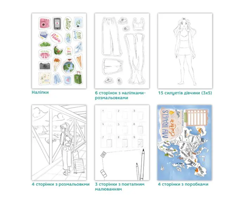 Набір креативної творчості UGIRL Lizzie 300954 DoDo 10 маркерів блокнот 25х176 см - фото 5 Набір креативної творчості UGIRL Lizzie 300954 DoDo 10 маркерів блокнот 25х176 см - фото 5