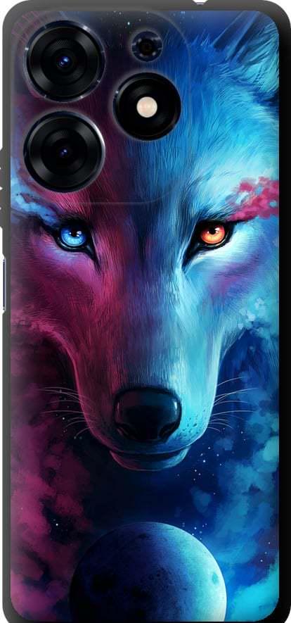 Чехол на Tecno Spark 10 Pro Арт-волк (3999b-3022-42517)