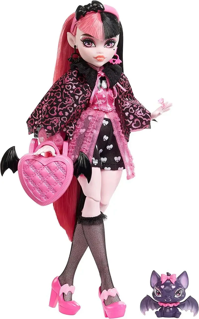 Лялька Monster High Draculaura Doll з аксесуарами та кажан HHK51 (1933796255)