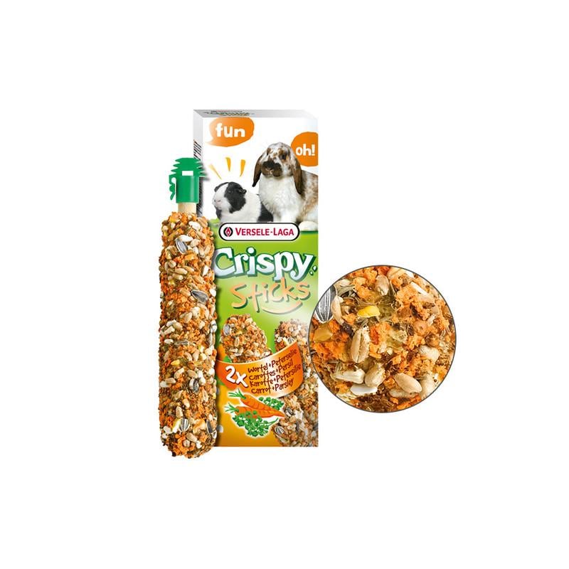 Лакомство для грызунов Versele-Laga Crispy Sticks Carrot&Parsley с морковью и петрушкой в стиках 2 шт. 55 г (620601) - фото 2 Лакомство для грызунов Versele-Laga Crispy Sticks Carrot&Parsley с морковью и петрушкой в стиках 2 шт. 55 г (620601) - фото 2