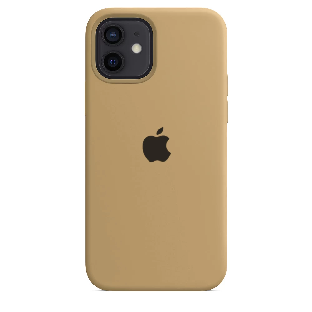 Силіконовий Чохол Накладка Silicone Case для iPhone 12/12 Pro Gold