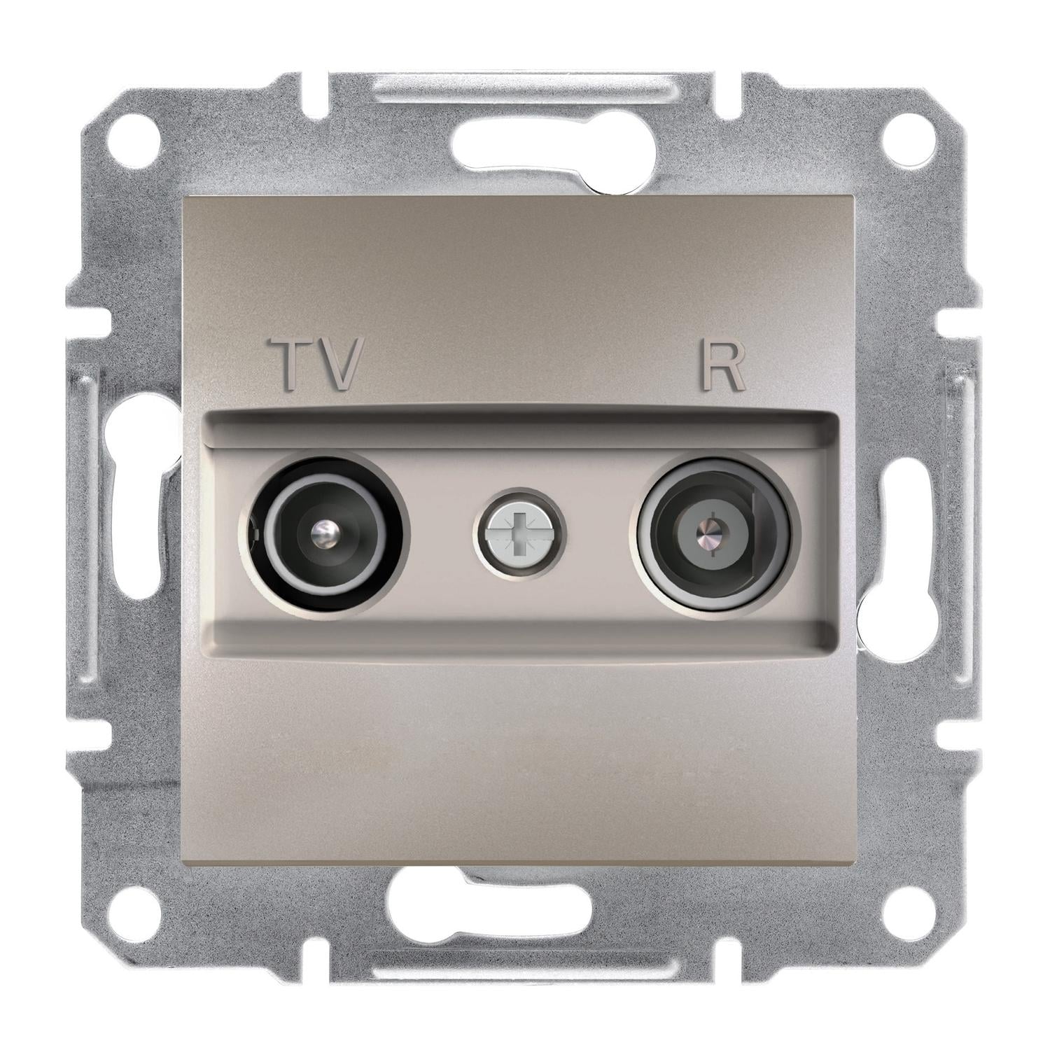 Розетка конечная TV/R Schneider Electric Asfora Бронзовый (EPH3300169)