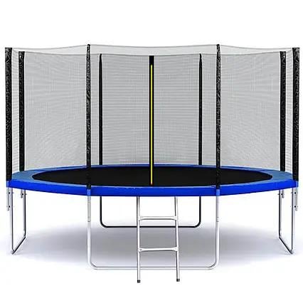 Батут вуличний круглий із захисною сіткою SKY JUMP зі сходами d 404 см до 150 кг (SJ13FT404) - фото 1 Батут вуличний круглий із захисною сіткою SKY JUMP зі сходами d 404 см до 150 кг (SJ13FT404) - фото 1