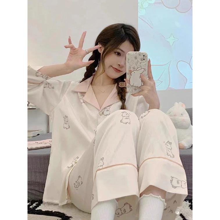 Пижама для девочки подростковая в подарочной коробке Lucky rabbit 170-176 см Розовый - фото 3