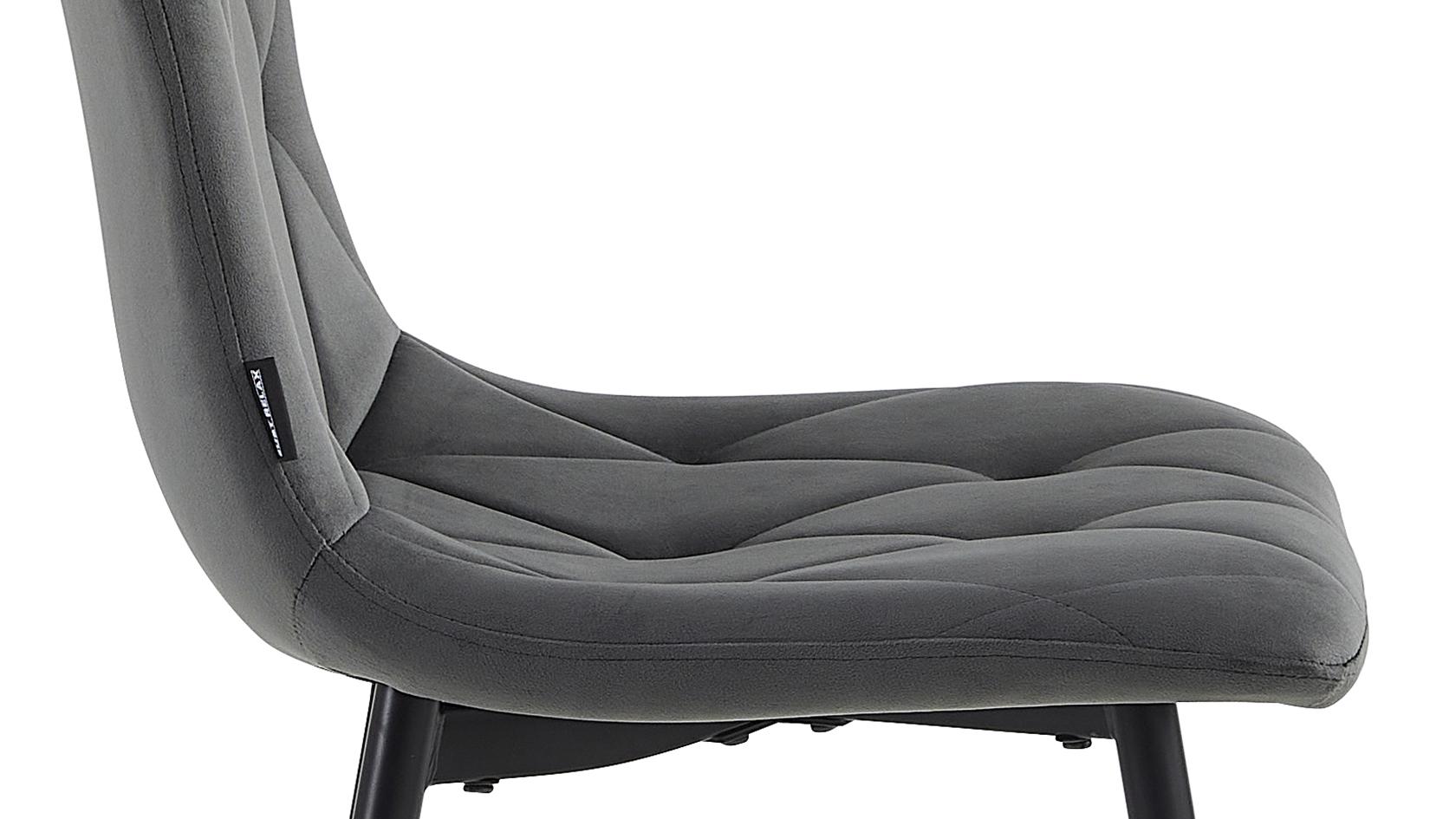 Дизайнерское мягкое кресло Just Relax "Padua Dark Grey" с Графитовым бархатом - фото 8