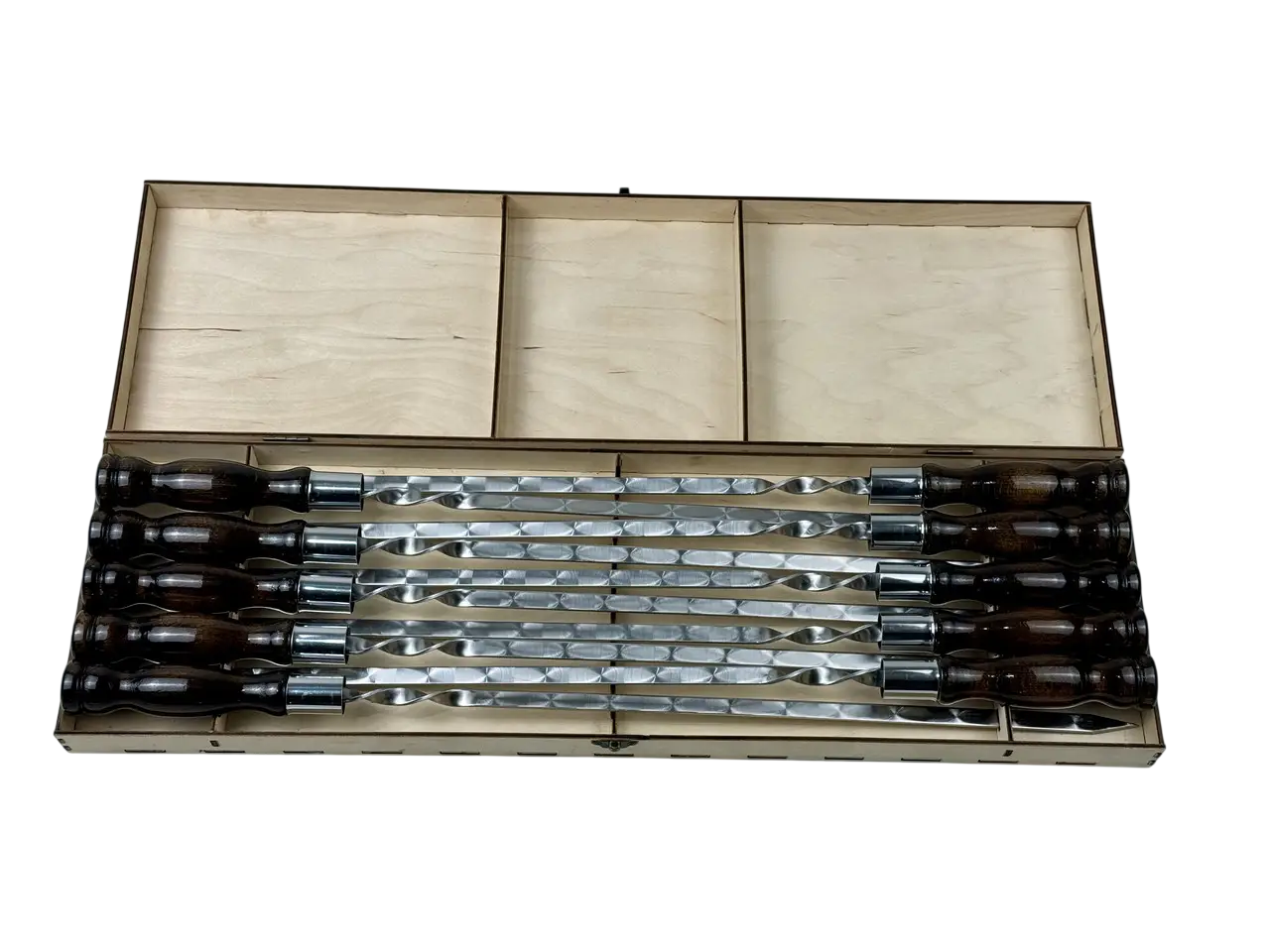 Набор шампуров GrillMaster Вуд NB-3011 нержавеющая сталь 3 мм 10 шт. (10-164-NB-3011)