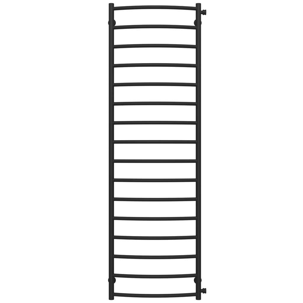 Полотенцесушитель водяной Deffi Классик П16 боковое правое подключение нержавеющая сталь 500x1700 мм Черный (C.DK.170.50.16.BC)