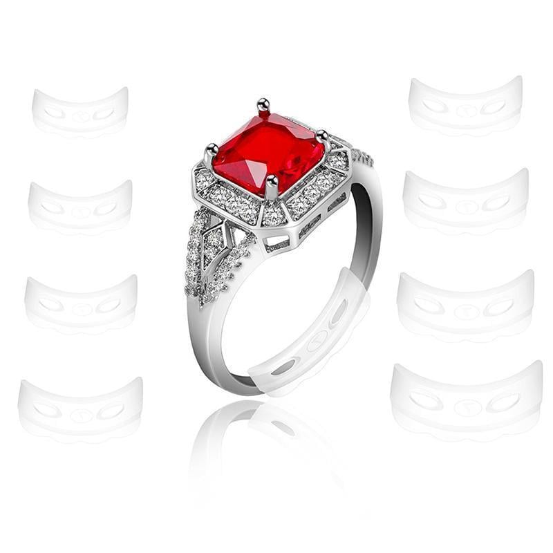 Регулятор розміру кільця прозорий 8 розмірів (40_009) - фото 4