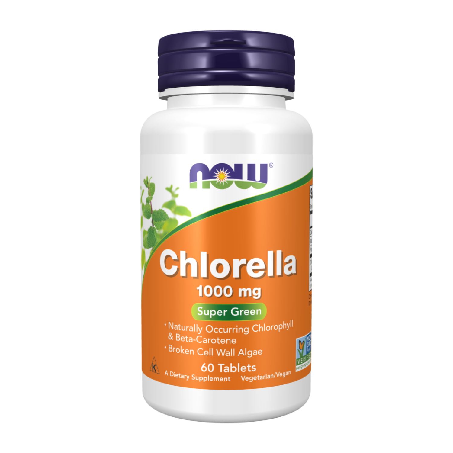 Дієтична добавка Now Chlorella 1000 mg 60 таблеток