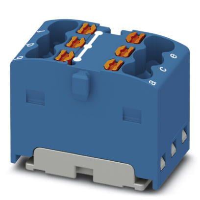 Розподільний блок Phoenix Contact PTFIX 6X1,5 BU 450В 17,5A Push-in Синій (3002761)
