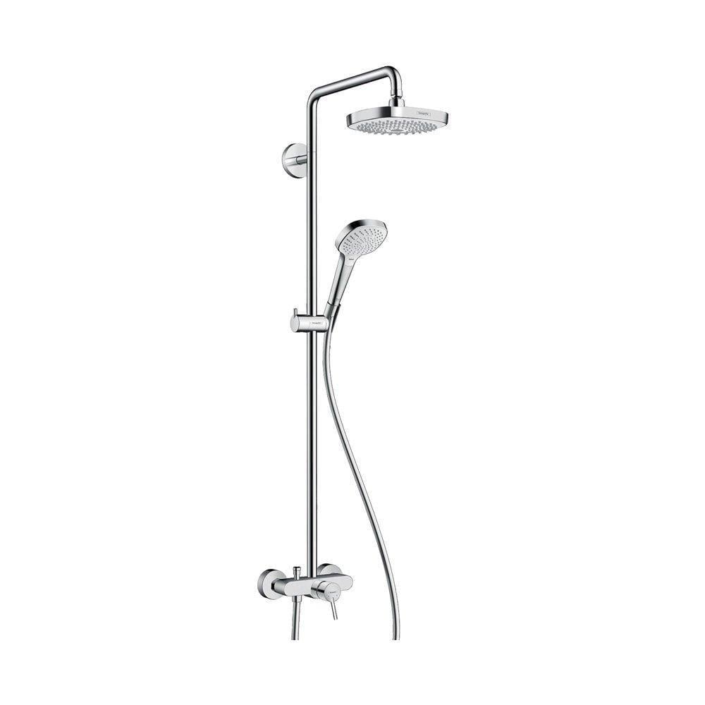 Душевая система Hansgrohe Croma E Showerpipe Select 180 2jet Showerpipe со смесителем Хром (LM-27258400)