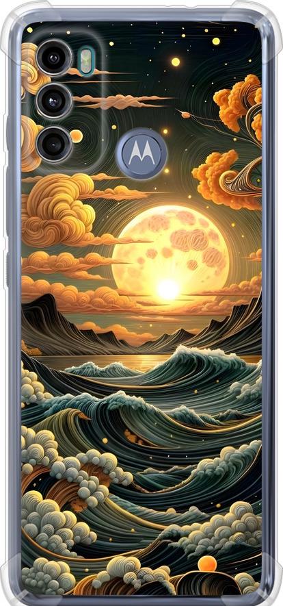 Чехол на Motorola G60 Арт волны (6332sp-2467-42517) Чехол на Motorola G60 Арт волны (6332sp-2467-42517)