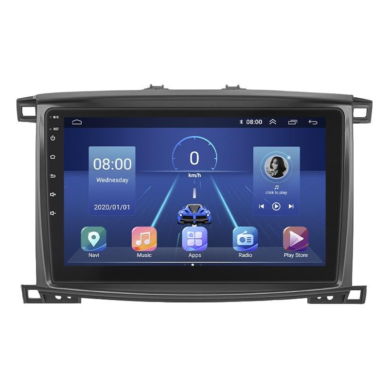 Штатная магнитола Lesko для Lexus LX II Рестайлинг 2002-2007 экран 10" 2/32Gb 4G Wi-Fi GPS Top Лексус