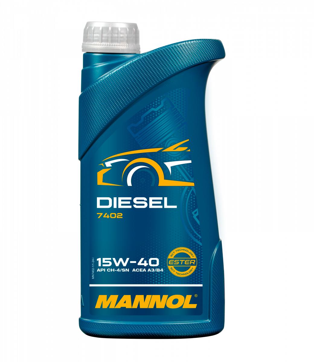 Моторное масло автомобильное Mannol Diesel 15W-40 1 л (MN7402-1)