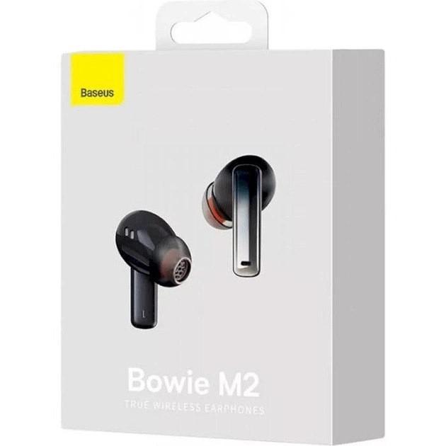 Наушники беспроводные вакуумные с микрофоном Baseus True Wireless Earphones Bowie M2 BT5.2 40/400 mAh 5h (565455) - фото 7