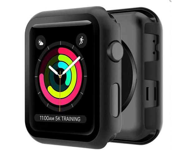 Чехол с защитным стеклом Protective Cover with Glass для Apple Watch 41 мм Хаки - фото 5