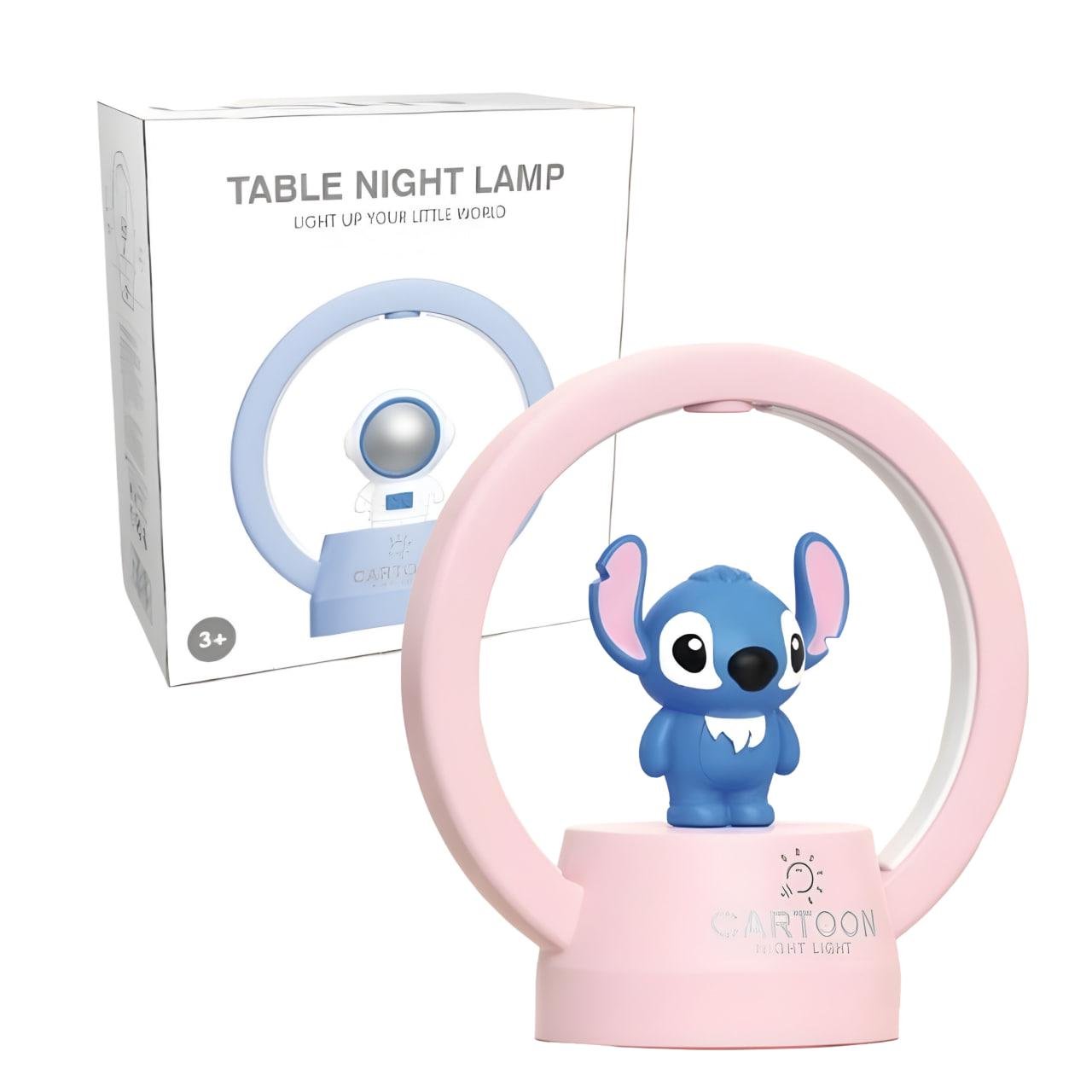 Настольная лампа детская Стич Розовый (268B)