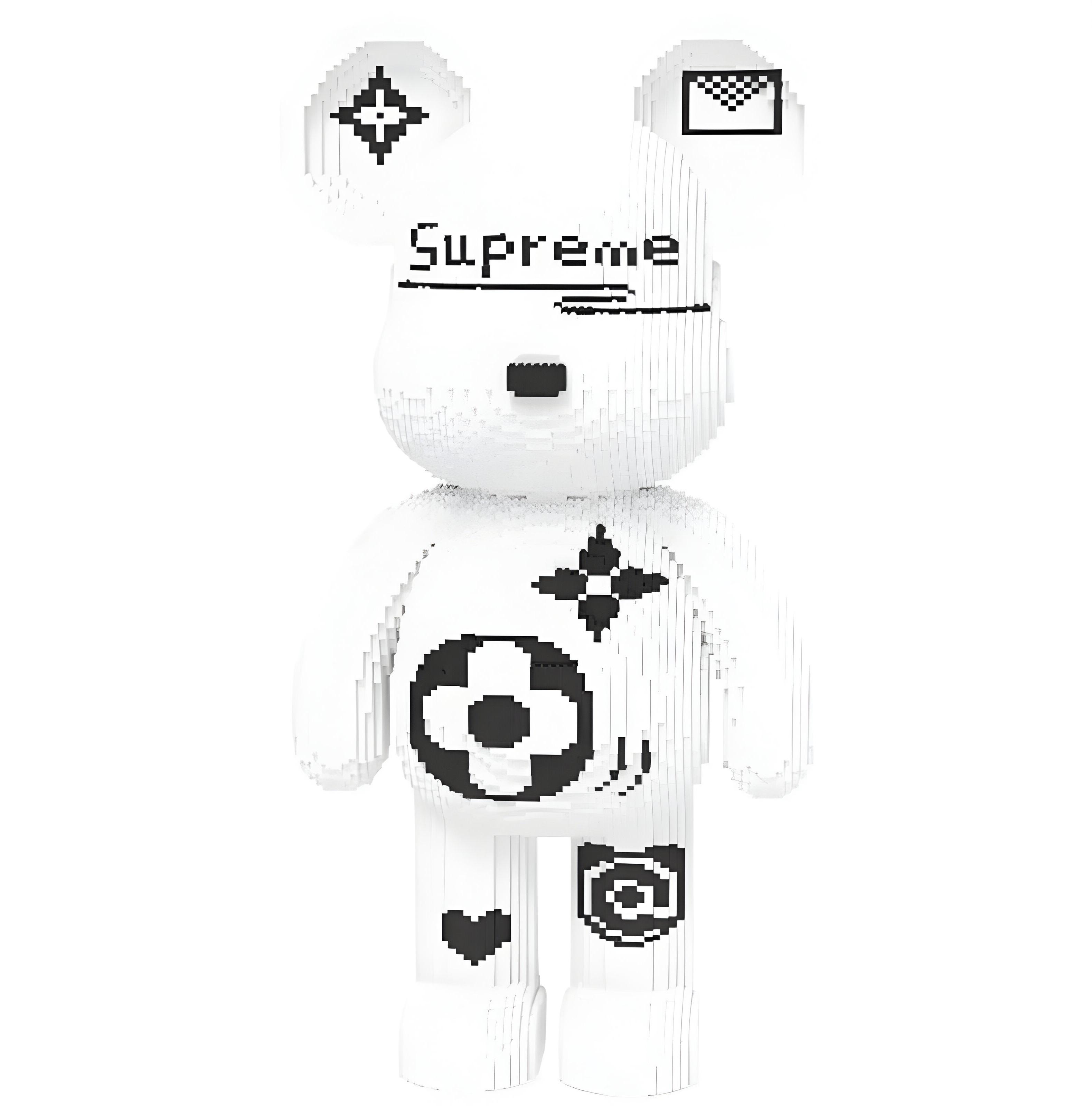 Конструктор Magic Blocks Медведь Bearbrick белый 16789 деталей (9978)