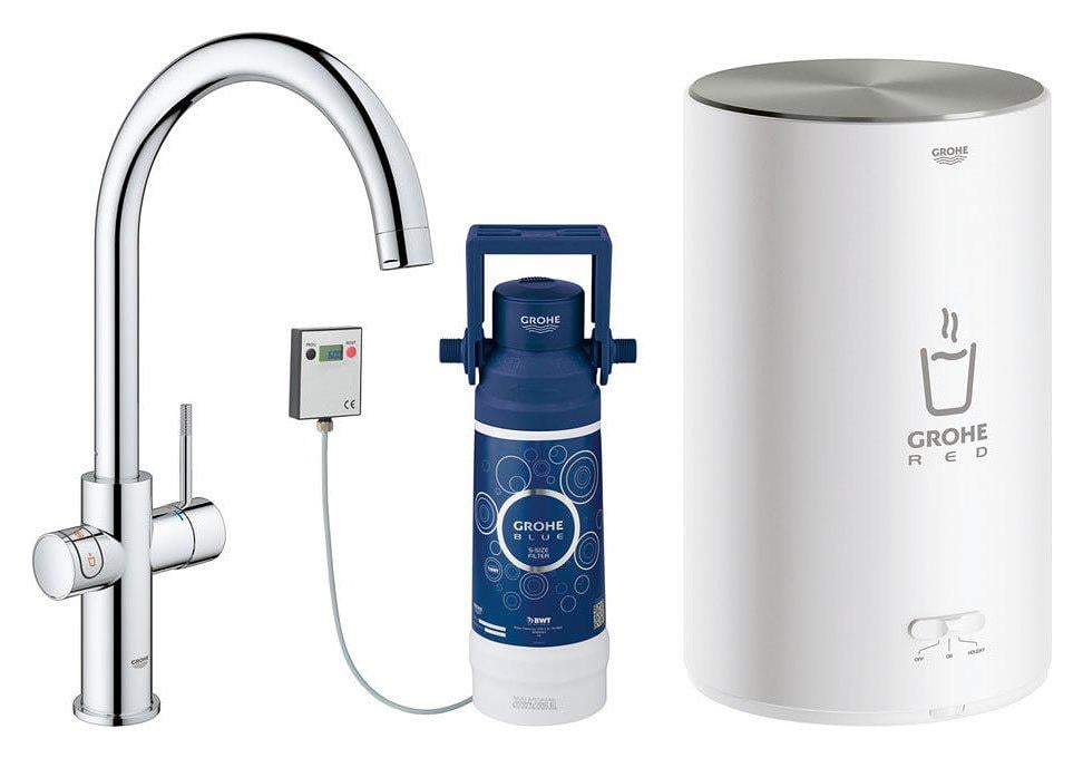 Смеситель для кухни с бойлером Grohe red duo 30083001