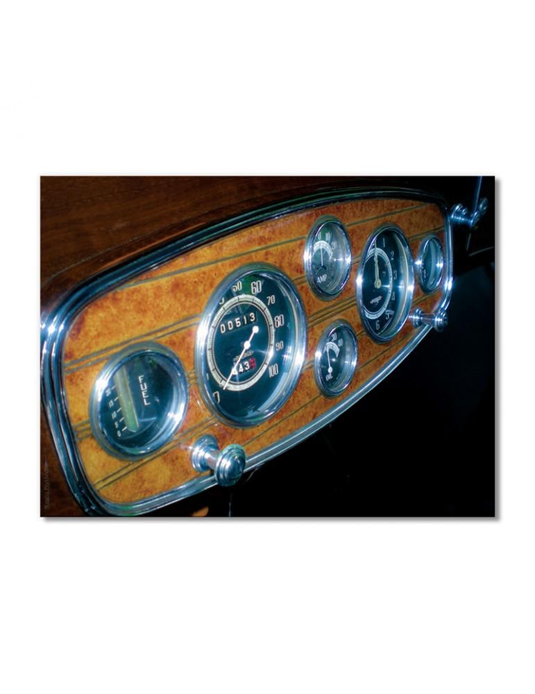 Картина модульная Спидометр старинного автомобиля 1 модуль 70x105 см