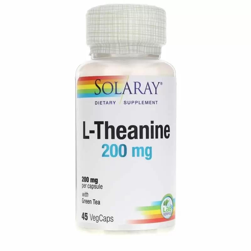 Аминокислота Solaray L-Theanine 200 мг 45 вегакапс. (8724)