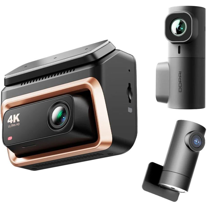 Автомобильный автомобильный DDPai Z60 Pro 4K GPS Wi-Fi с задней камерой и камерой салона Черный (6934915208395)