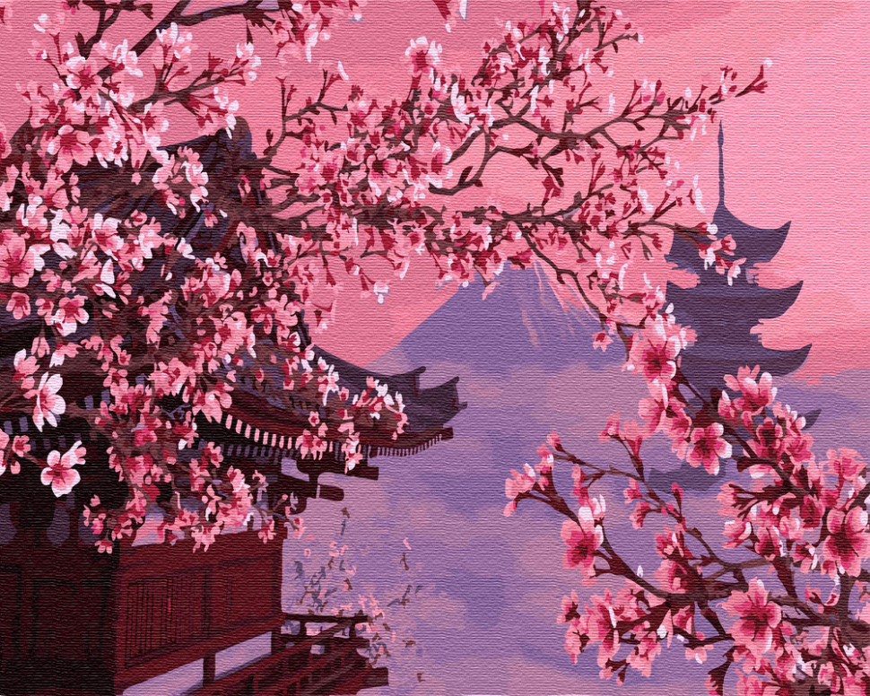 Картина по номерам Brushme Сакура в Японии (GX4748)