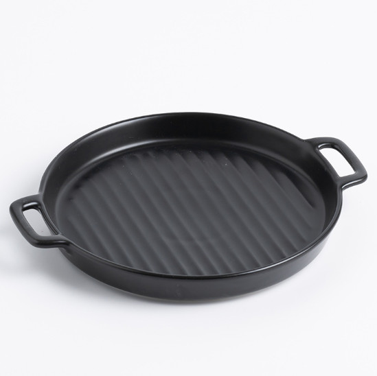 Блюдо з рифленим дном кругле 6740 22 см Чорний (4356277) Блюдо з рифленим дном кругле 6740 22 см Чорний (4356277)