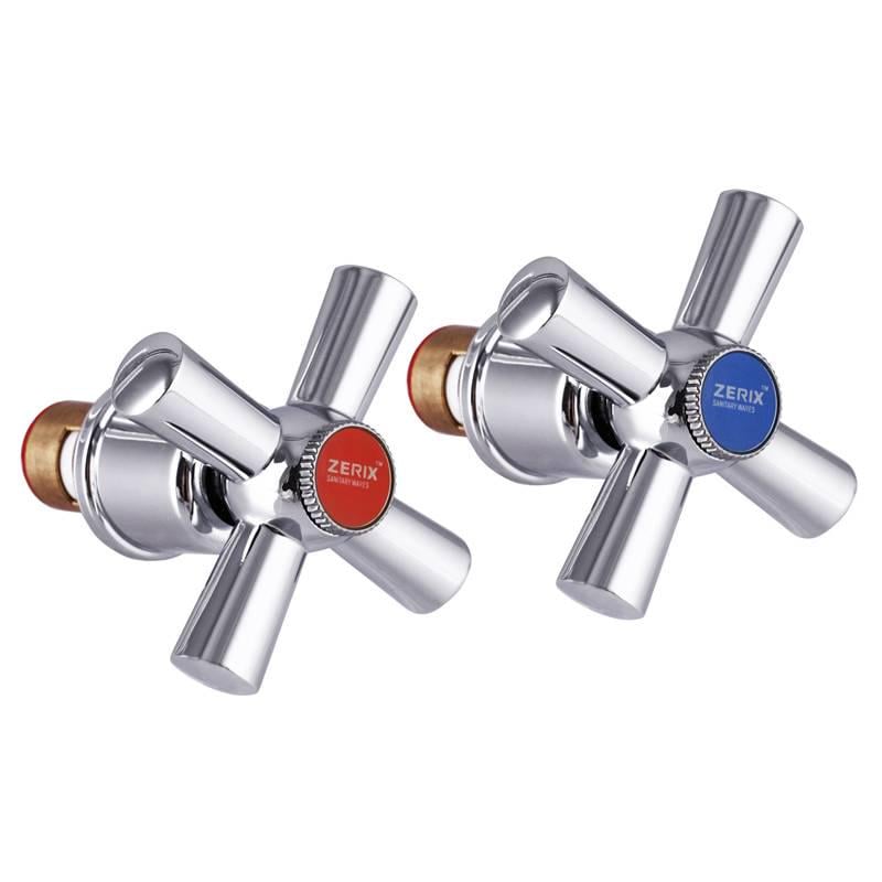 Ручки для смесителя Zerix HANDLES SET-A722 с кран-буксами керамика (ZX2952)
