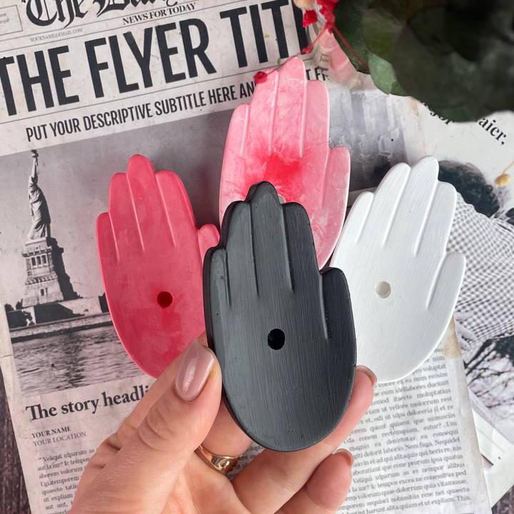 Свічник для тонкої свічки 5candles Долонька мармур (1476_7-352) - фото 2 Свічник для тонкої свічки 5candles Долонька мармур (1476_7-352) - фото 2