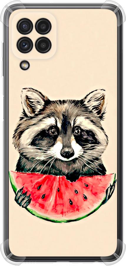 Чехол на Samsung Galaxy M22 M225F Енотик с арбузом (4605sp-2551-42517)