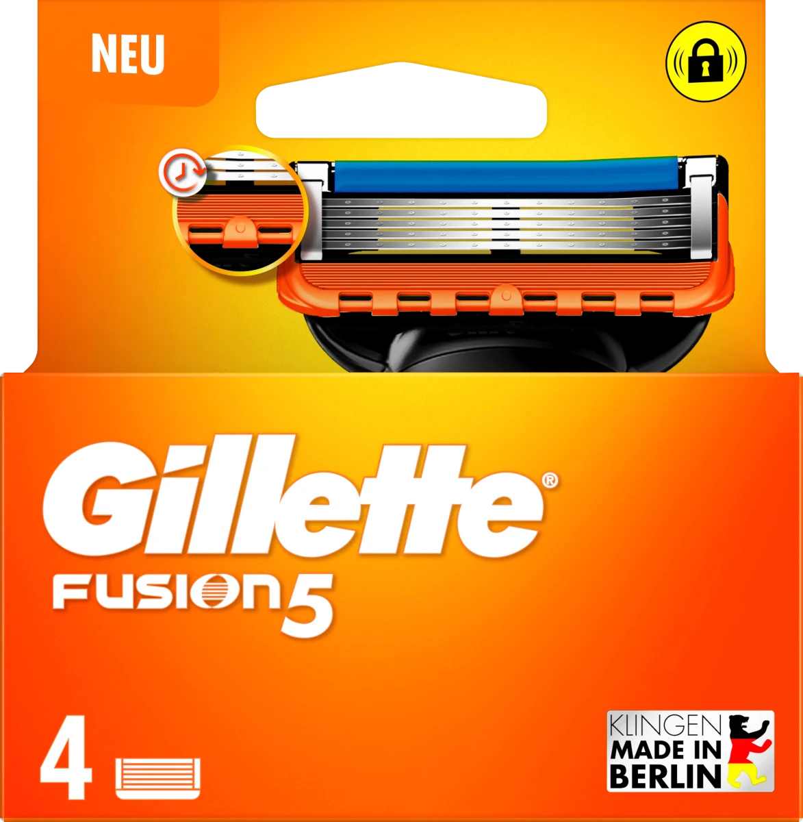 Кассеты для бритья сменные Gillette Fusion 4 шт. (GF8S)