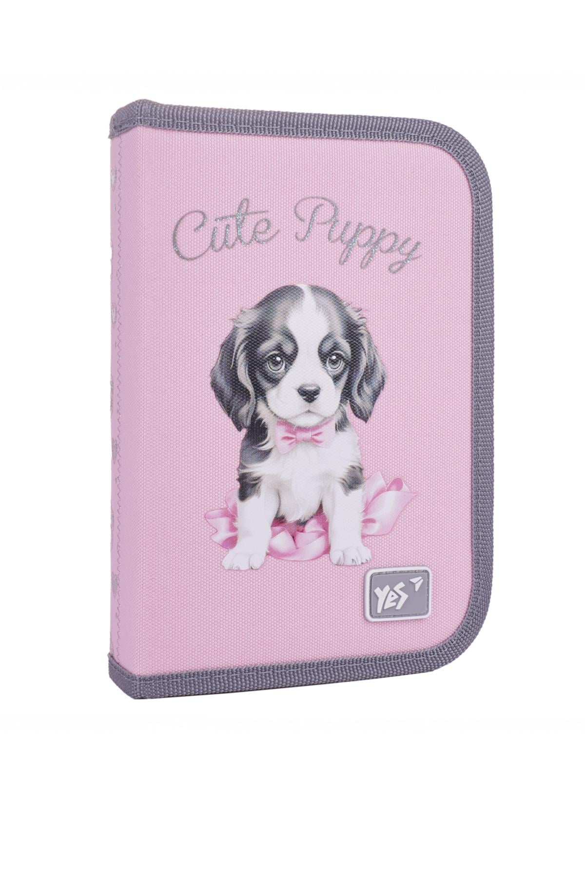 Пенал жесткий одинарный YES Doggy Princess 533706 с двумя клапанами (SKT001082230)