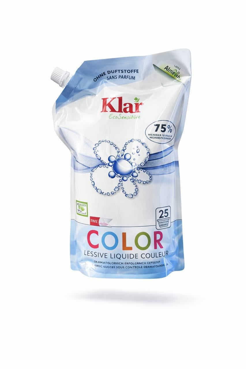 Пральний засіб рідкий Klar color Еко Пак без запаху 1,5 л