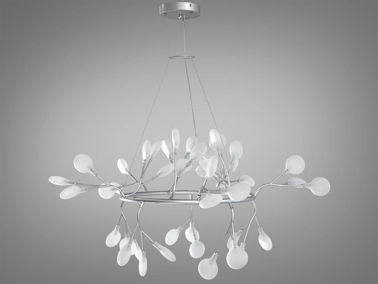 Люстра Светлячок Y889-45ASL-LS на кухню-студию 45 ламп Хром сатин (2092850633)