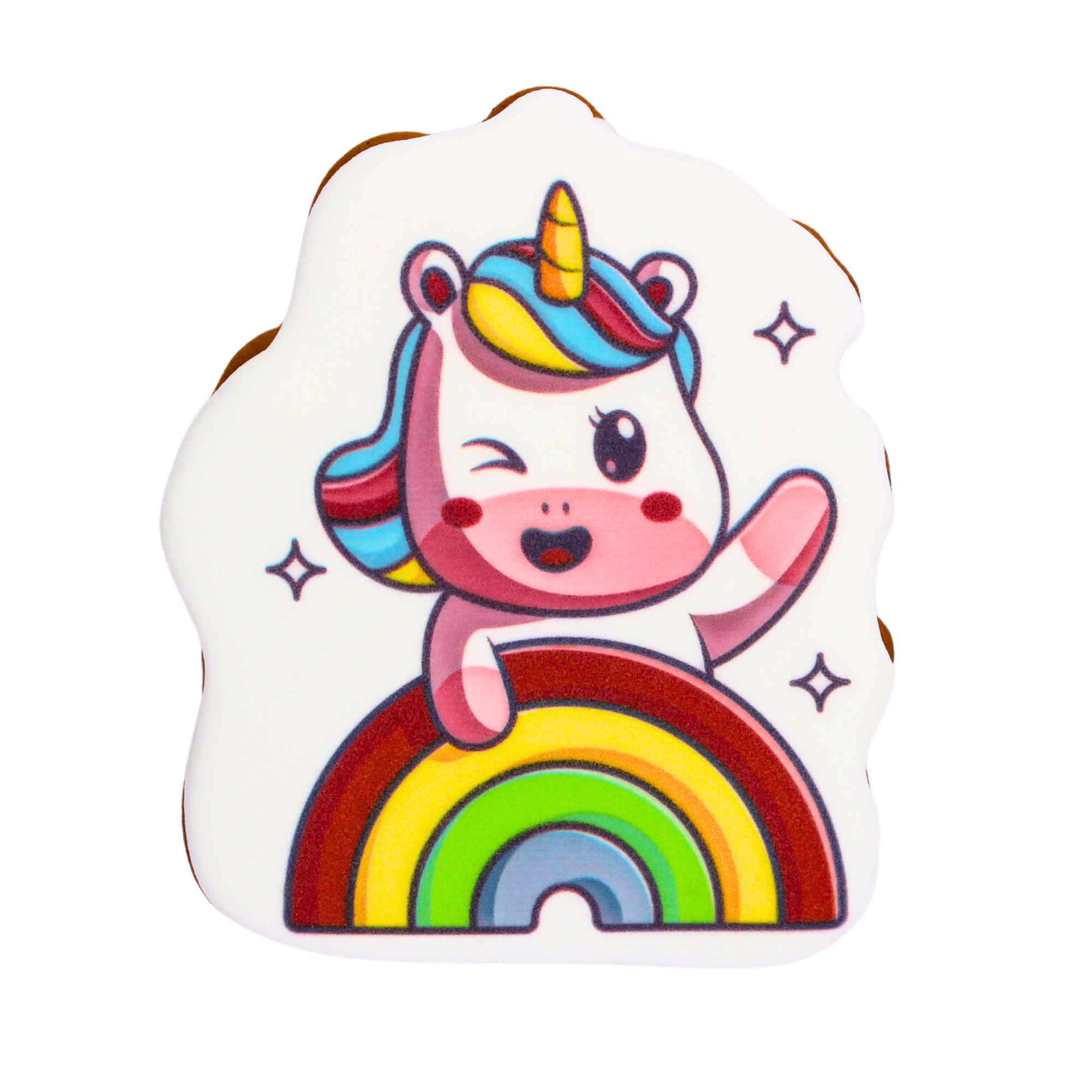 Пряник с принтом Крафт Печиво Единорог с радугой 45 г