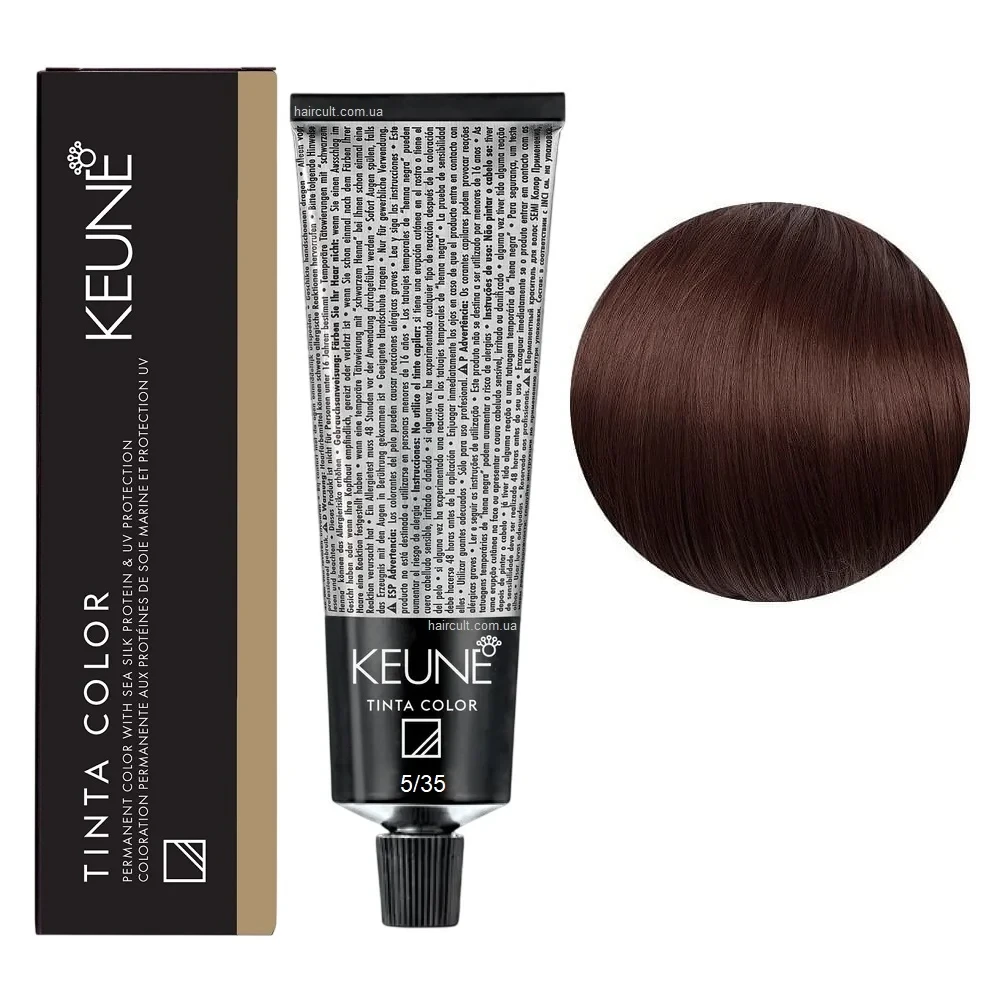 Краска для волос стойкая Keune Tinta Color 5.35 Light Choco Brown 60 мл