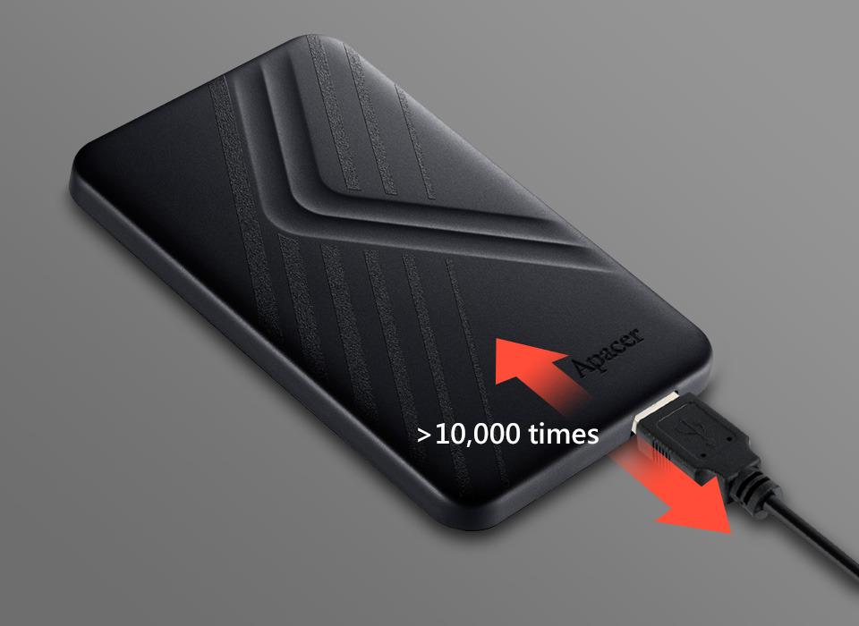 Жорсткий диск зовнішній Apacer HDD 2,5" USB 1.0TB AC236 Black (AP1TBAC236B-1) - фото 5 Жорсткий диск зовнішній Apacer HDD 2,5" USB 1.0TB AC236 Black (AP1TBAC236B-1) - фото 5