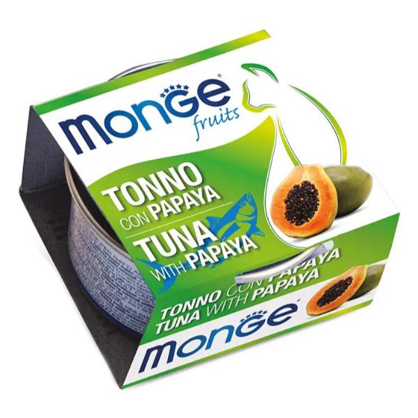 Корм для кошек влажный Monge Cat Wet тунец из папайя 80 г (000025702)