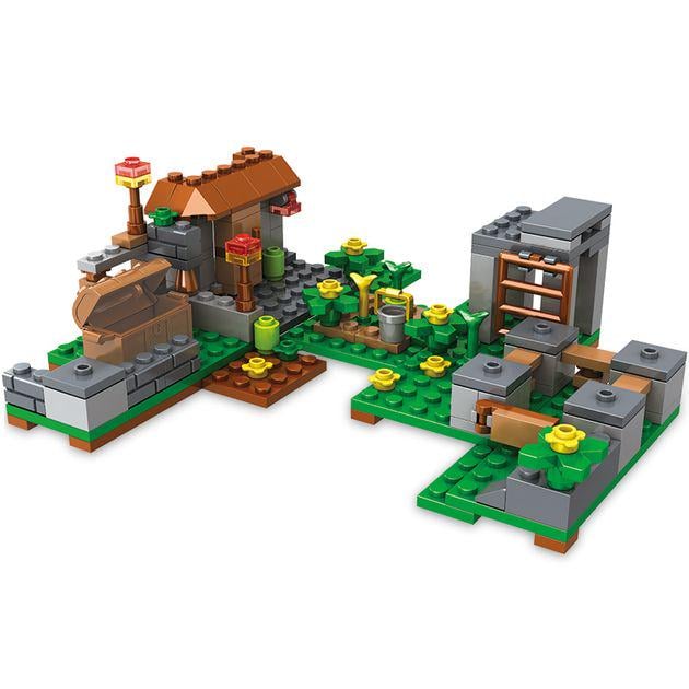 Конструктор minecraft база Стіва з фігурками і водоспадом 310 деталей (627) - фото 10 Конструктор minecraft база Стіва з фігурками і водоспадом 310 деталей (627) - фото 10