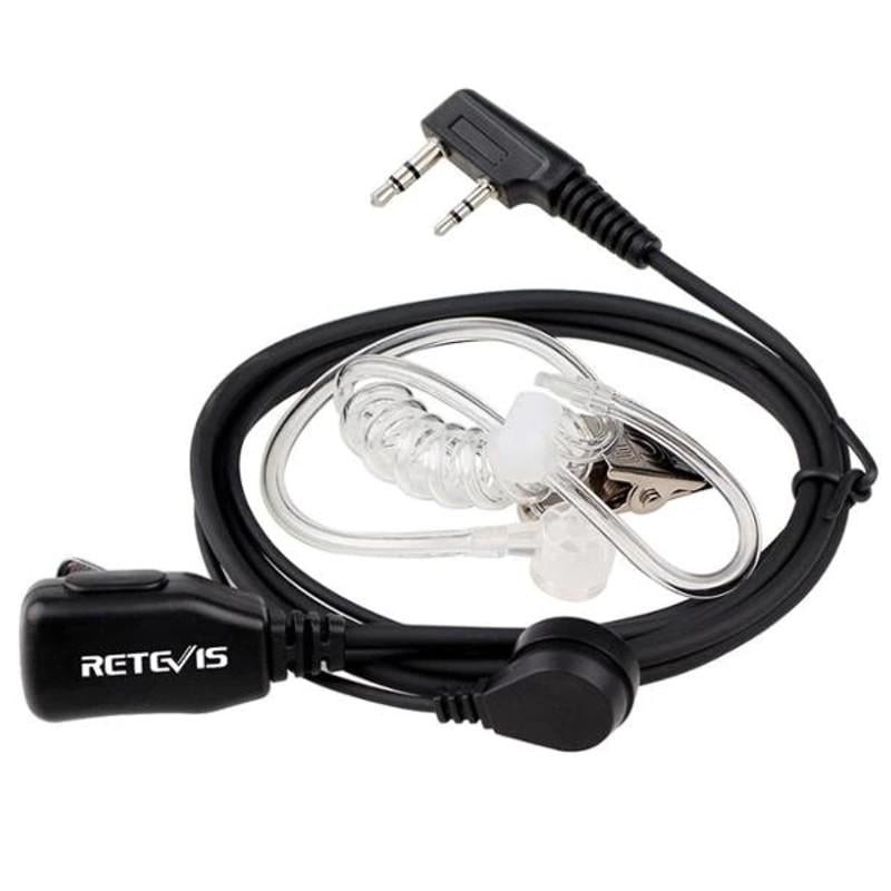 Гарнитура проводная с кнопкой PPМ Retevis EAK001 для раций Retevis/Kenwood/Baofeng (100917)