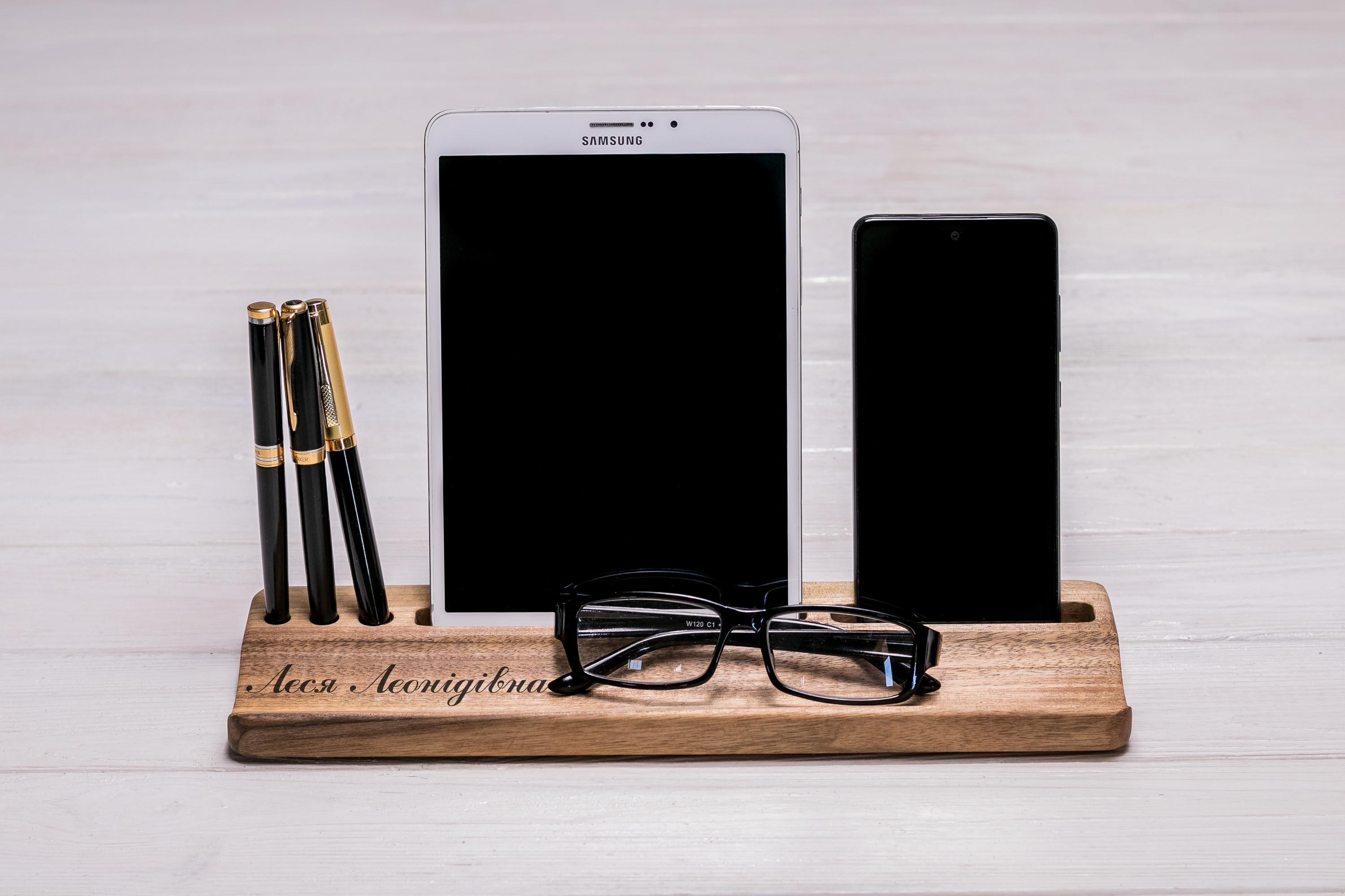 Органайзер-аксессуар EcoWalnut компакт с гравировкой директору/шефу (EW-25)