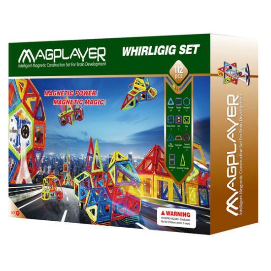 Конструктор Magplayer магнітний набір 112 деталей (MPB-112)