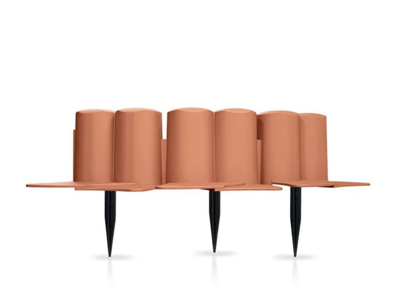 Садовый бордюр Prosperplast Палисад  Tерракотовый (IPAL6-R624) - фото 2