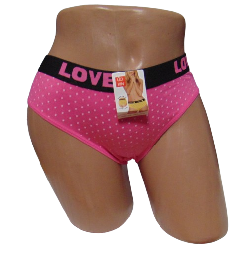 Трусы женские Uokin 8934 со спортивной резинкой L Розовый (2077965202)