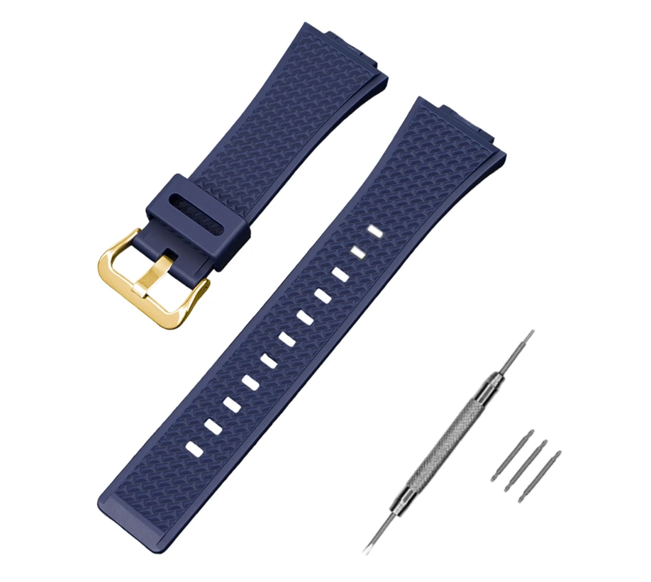 Ремінець для Casio G-Shock GA-100/110 Dark Blue GD (3966)